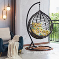 Patio Garden Round PE Rattan Egg Hanging Chair